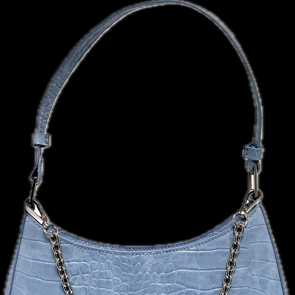 Urban Outfitters Light Blue Faux Croc Small Handbag- - Picture 4 of 9
